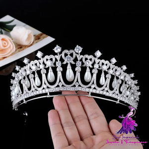 Zircon Pearl Bridal Wedding Tiara