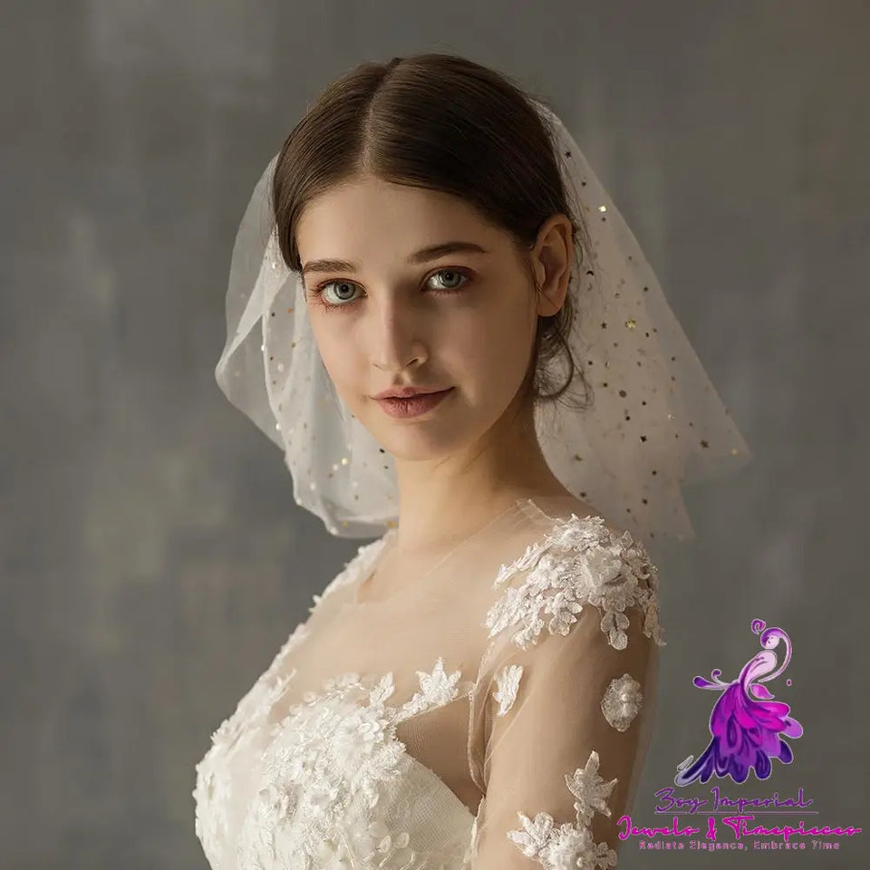 White Yarn Bridal Veil