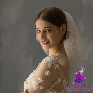 White Yarn Bridal Veil