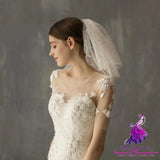 White Yarn Bridal Veil