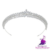 Zircon Crown Wedding Dress Bride Jewelry Crown