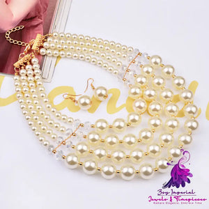 Crystal Pearl Bridal Jewelry Set