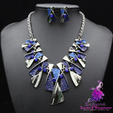 Fashion Alloy Diamond Necklace Set