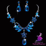 Diamond Zircon Bridal Jewelry Set