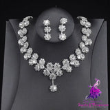 Wedding Necklace Earrings Headwear Set