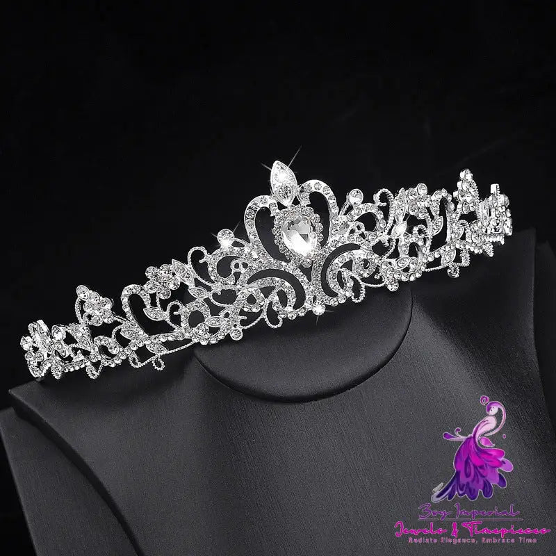 Wedding Necklace Earrings Headwear Set