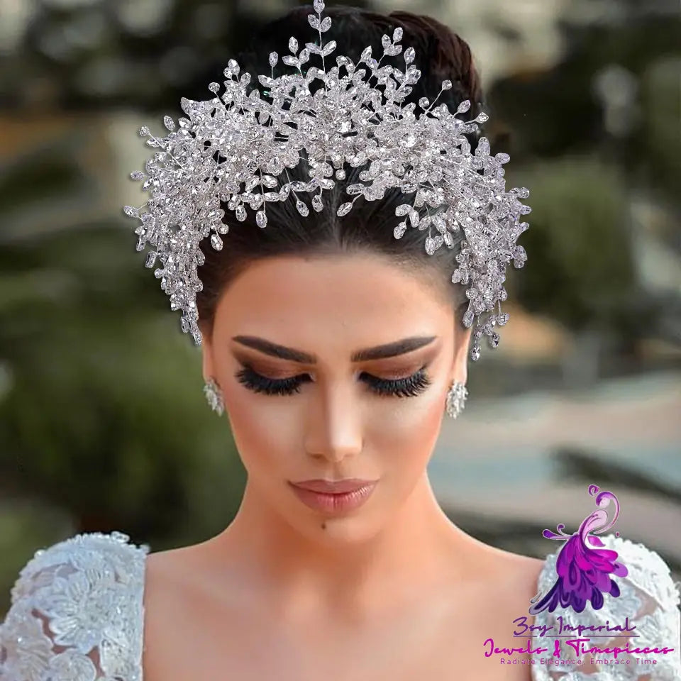 Handmade Rhinestone Ice and Snow Queen Crown