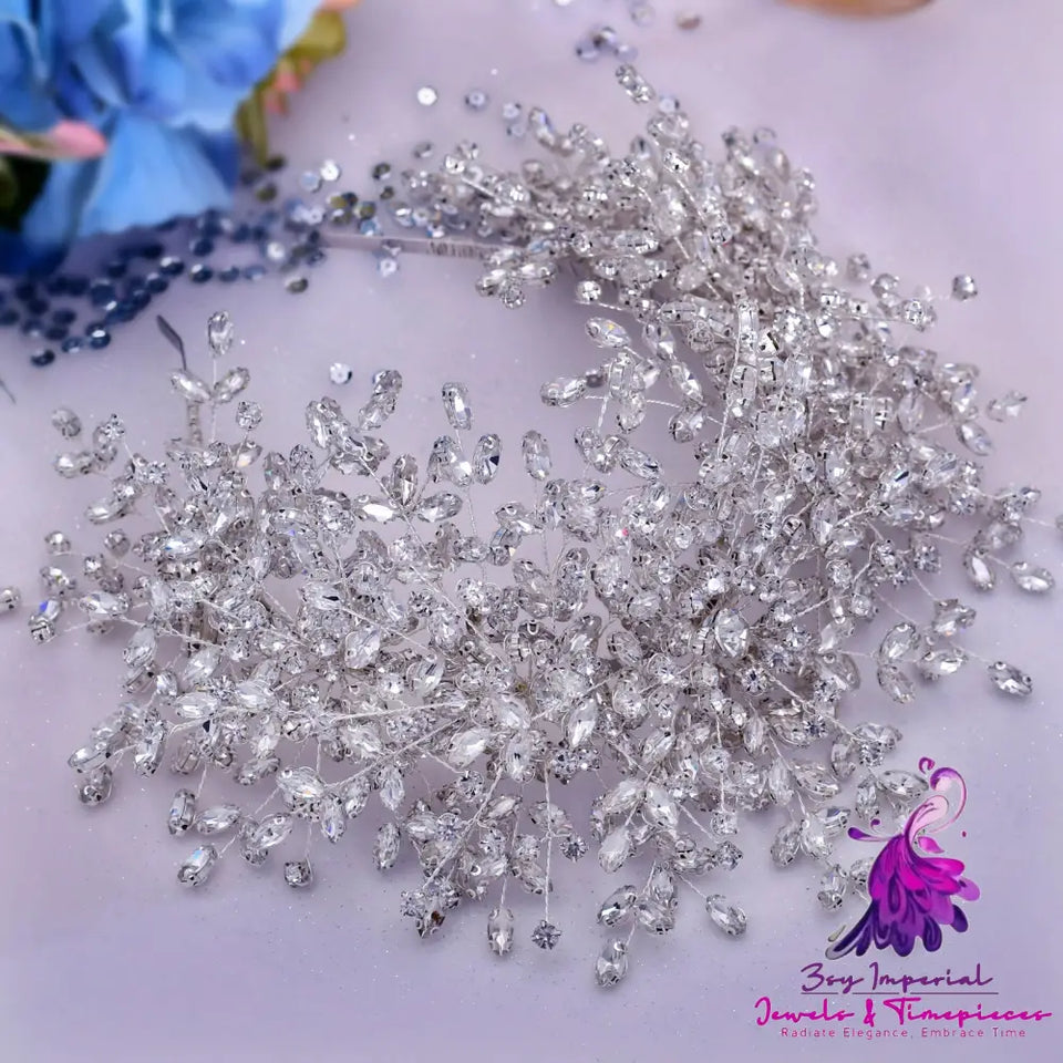 Handmade Rhinestone Ice and Snow Queen Crown