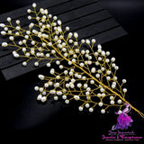 Handmade Pearl Leaves Headdress