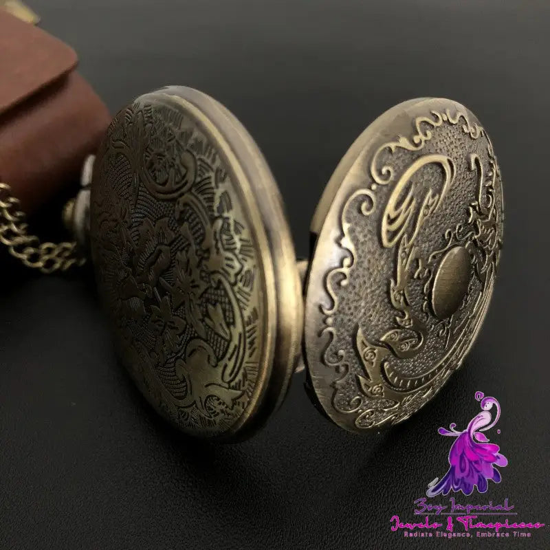 Dragon Bone Stone Pocket Watch