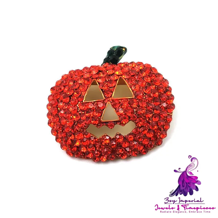 Halloween Pumpkin Brooch