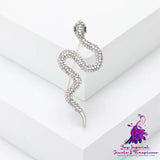 Korean Style Creative Rhinestone Snake Brooch Ins Fashion