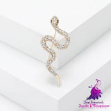 Korean Style Creative Rhinestone Snake Brooch Ins Fashion