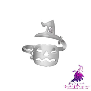 Ring Halloween Witch Hat Broom Broom Mop