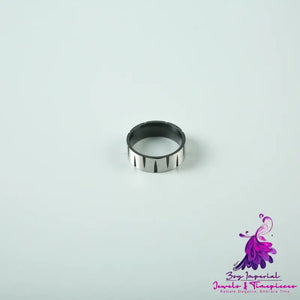 Colorful Brushed Stainless Steel Ring