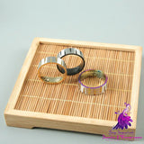 Colorful Brushed Stainless Steel Ring