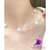 Bubble Glass Pearl Handmade Collar