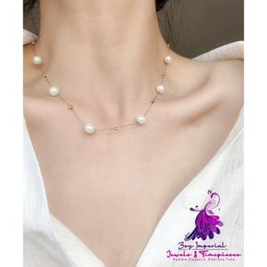 Bubble Glass Pearl Handmade Collar