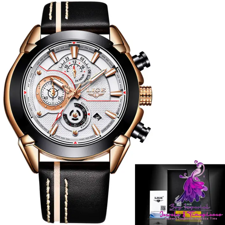 Trendy Waterproof Business Belt Watch