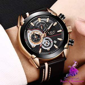 Trendy Waterproof Business Belt Watch