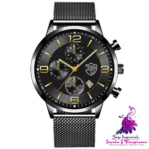 Calendar Business Luminous Quartz Watch for Men