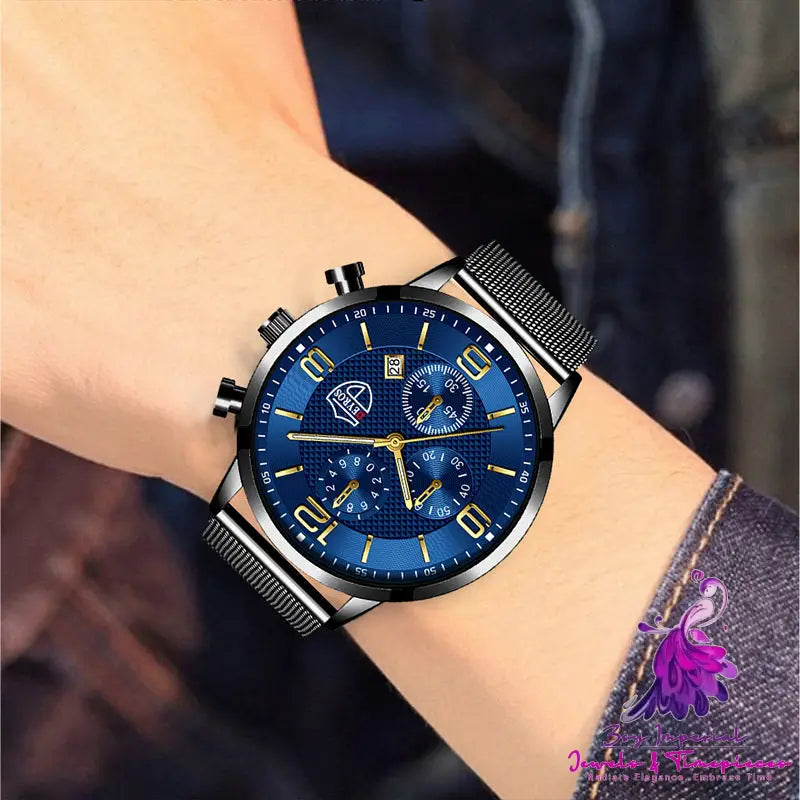 Calendar Business Luminous Quartz Watch for Men