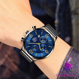 Calendar Business Luminous Quartz Watch for Men