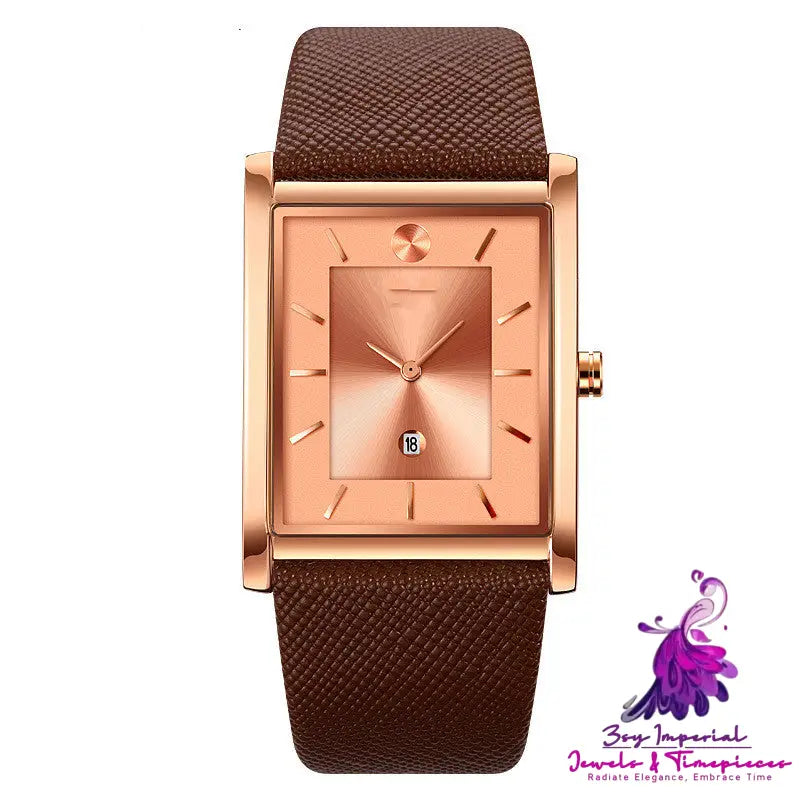 Business Calendar Quartz Watch