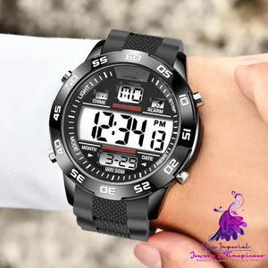 Business Multifunctional Men’s Alloy Electronic Watch