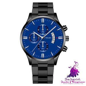 Fashionable Six Hands Calendar Men’s Watch