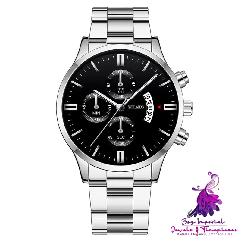 Fashionable Six Hands Calendar Men’s Watch