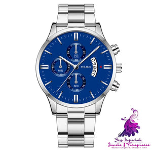 Fashionable Six Hands Calendar Men’s Watch