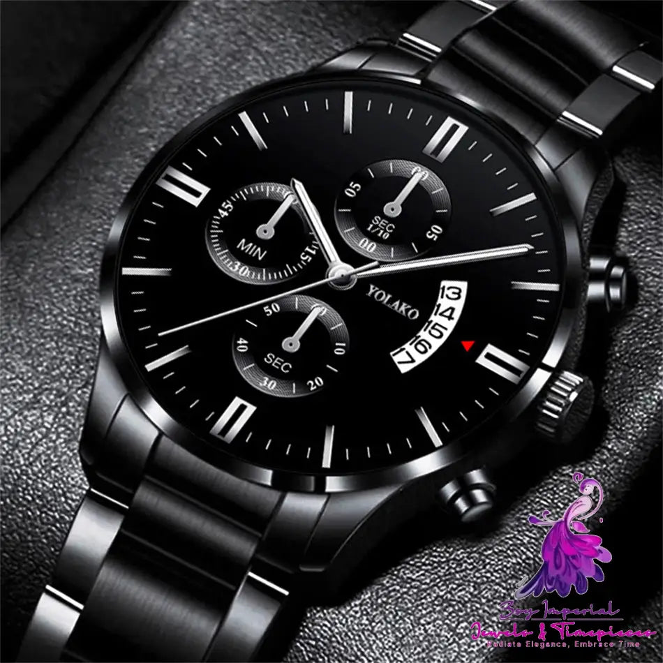 Fashionable Six Hands Calendar Men’s Watch