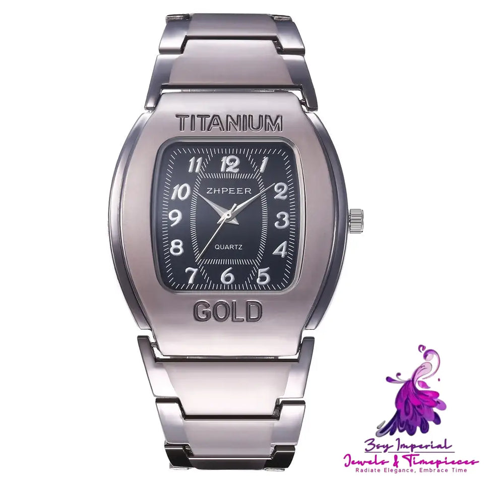 Business Leisure Titanium Alloy Men’s Steel Band Watch