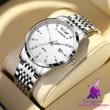 Business Refined Steel Belt Quartz Watch