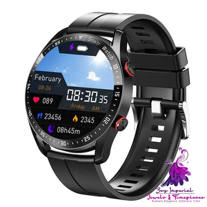 ECG PPG Business Smart Watch with Stainless Strap