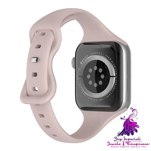 Silicone Butterfly Buckle Watch Strap