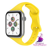 Silicone Butterfly Buckle Watch Strap