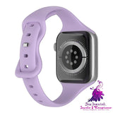 Silicone Butterfly Buckle Watch Strap