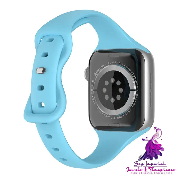 Silicone Butterfly Buckle Watch Strap