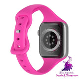 Silicone Butterfly Buckle Watch Strap