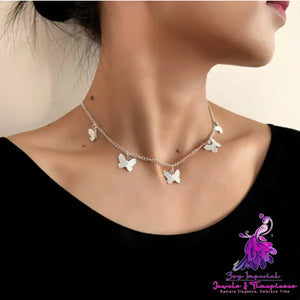 Butterfly Choker Necklace for Women