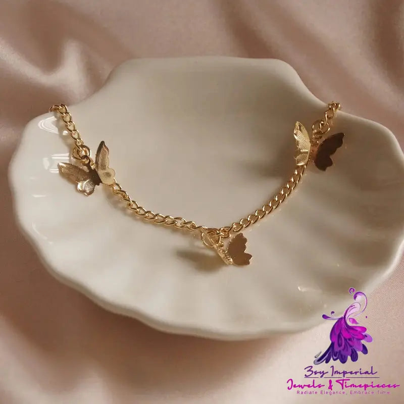 Butterfly Choker Necklace for Women