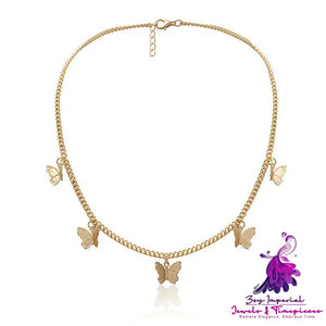 Butterfly Choker Necklace for Women