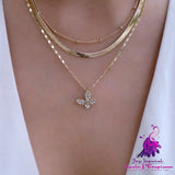 Vintage Butterfly Clavicle Chain Pendant