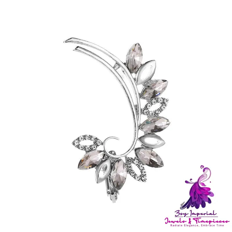 Full Crystal Butterfly Ear Clip