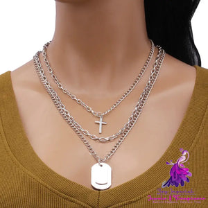 Butterfly Pendant Collarbone Necklace Set