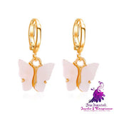 Colorful Acrylic Butterfly Earrings