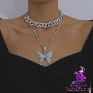 Diamond Butterfly Necklace