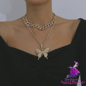 Diamond Butterfly Necklace